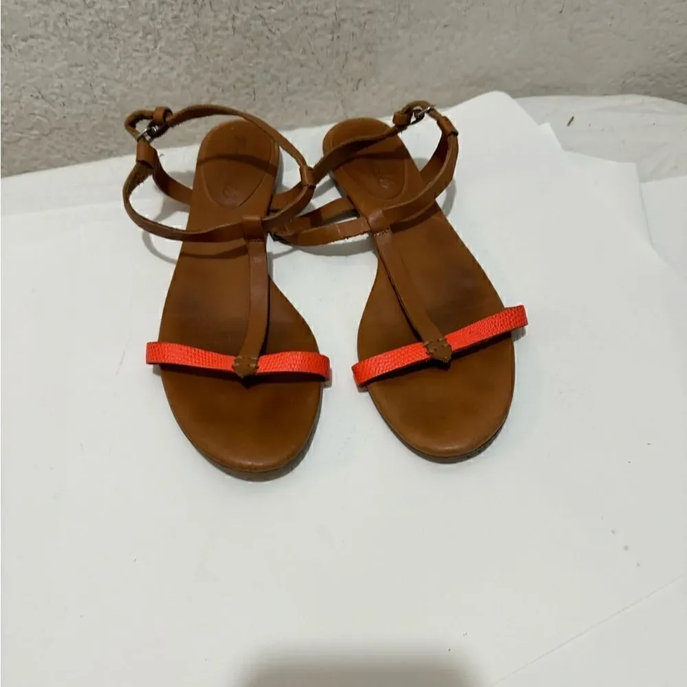 Madewell The Sonny T Strap Sandals Lizardstamp 8